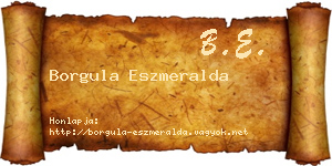 Borgula Eszmeralda névjegykártya